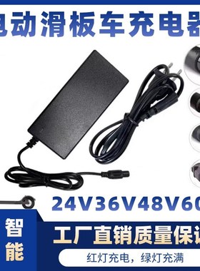 电动滑板车充电器希洛普哈雷代步车代驾车锂电通用21v24v36v42v48