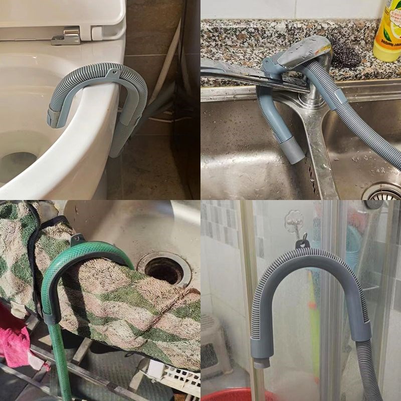 通用滚筒/小洗衣机排水管支架软管U型挂钩托架细管子固定专用配件