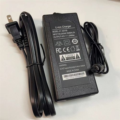 阿尔郎电动滑板车单孔3三孔24V36V29.4V1A充电器碳纤维折叠电源线