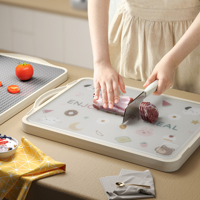菜板不锈钢砧板防霉抗菌家用切菜板案板厨房专用粘板水果占板双面