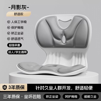 办公室靠背一体式坐垫护腰坐姿椅一体体态矫正器人体工学椅坐垫