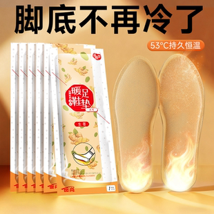 垫保暖防寒 垫暖脚宝生姜发热鞋 发热鞋 垫暖脚自发热可行走暖宝宝鞋
