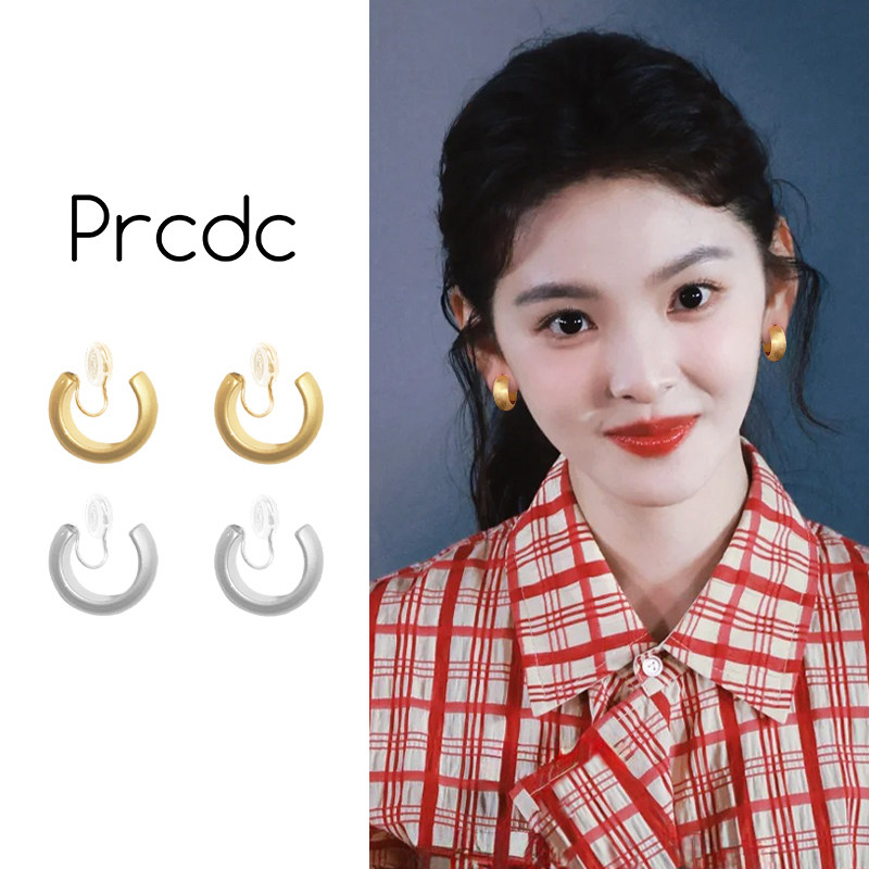 复古圈圈蚊香盘耳夹女轻奢高级感小众无耳洞耳环耳圈独特绝美耳饰