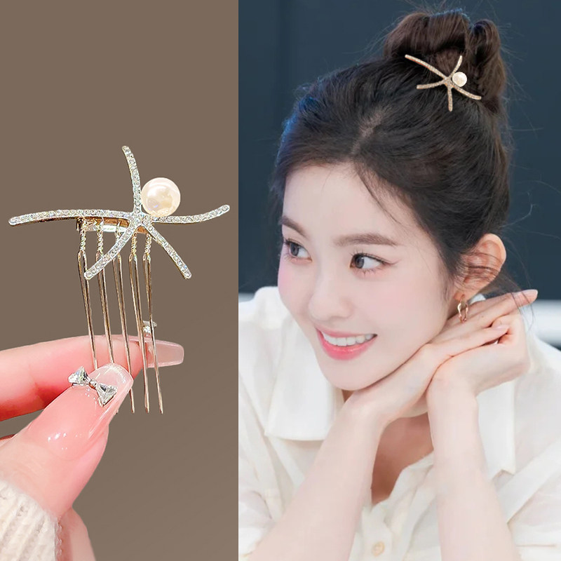 海星发梳珍珠款女氛围感图片