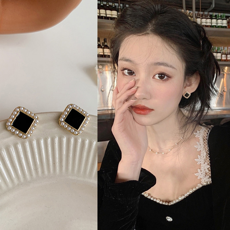 小香风珍珠款耳夹女无耳洞图片