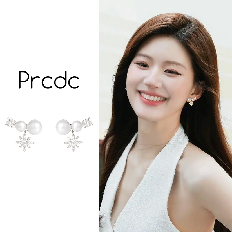八芒星珍珠款耳环新款