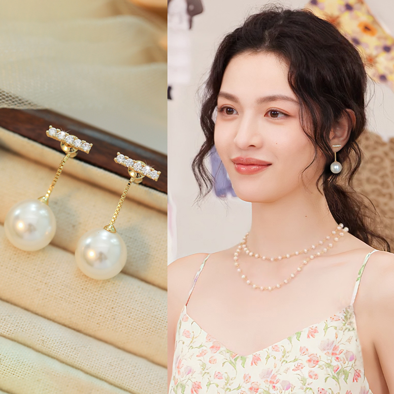 法式轻奢珍珠款耳环新款