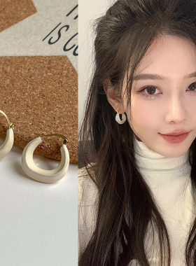 圆脸显瘦耳环女2026新款爆款小众设计感耳钉法式复古气质春天耳饰