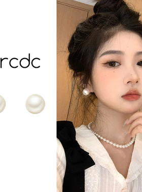 珍珠款蚊香盘耳夹无耳洞女新款高级小众设计轻奢百搭法式复古耳饰