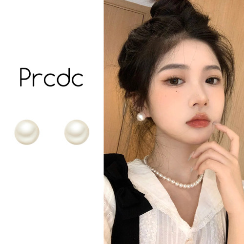 法式珍珠款蚊香盘耳夹无耳洞女