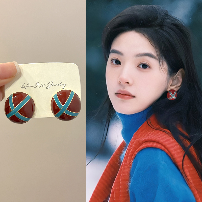 简约百搭法式复古港风耳环