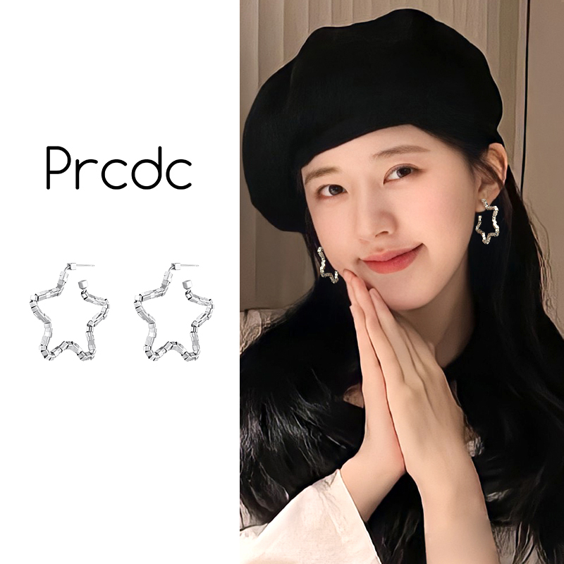 银色星星2025巨好看耳环