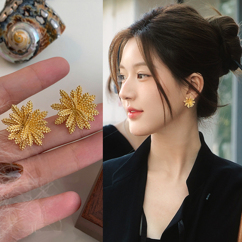 金色软垫耳夹无耳洞女