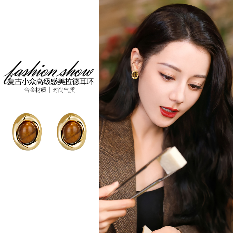 法式复古耳环女时尚轻奢