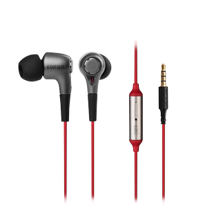 漫步者H230P手机耳机入耳式超重低音炮线控带麦高音质苹果安卓用