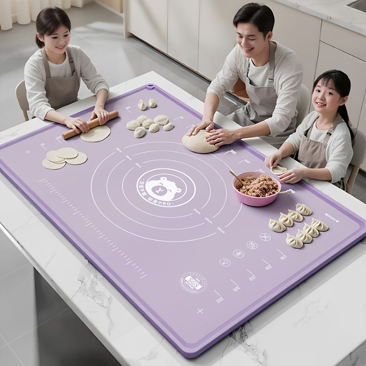 食品级揉面垫硅胶擀面垫家用包饺子和面垫子加厚防滑烘焙面点案板,厨房/烹饪用具,揉面垫,淘宝优惠券,粉丝福利购,淘宝优惠卷
