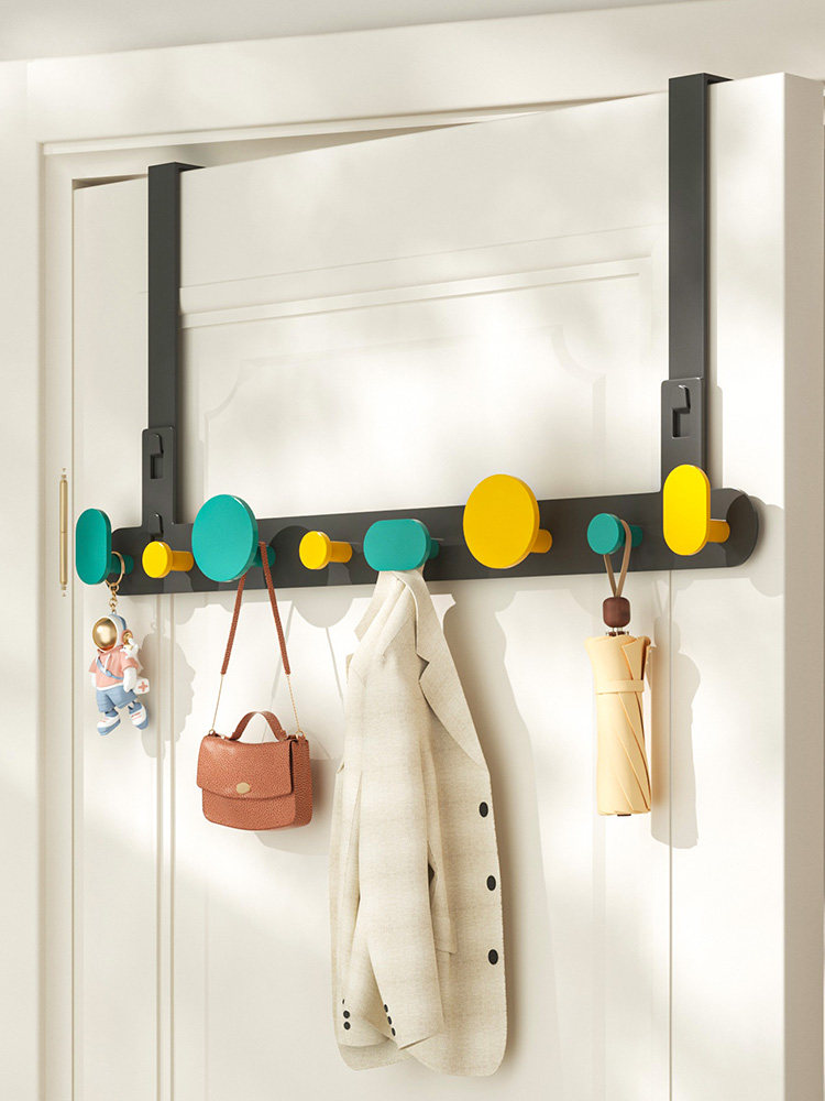 门后挂钩免打孔无痕挂衣架宿舍卧室门上置物架创意收纳挂架衣帽钩
