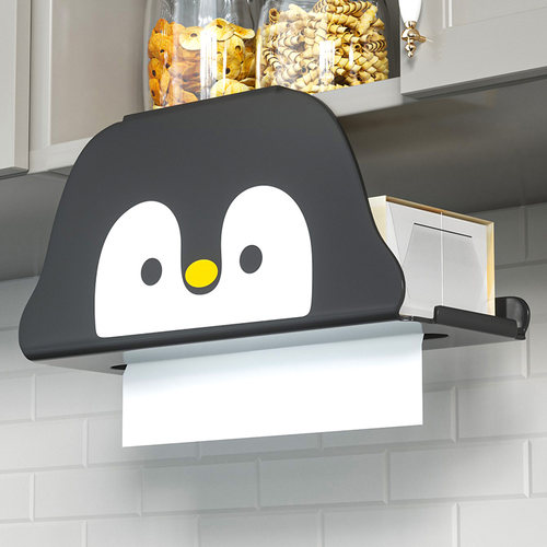 厨房吊柜纸巾架橱柜门倒挂抽纸架