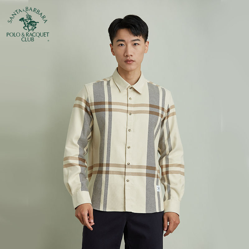 圣大保罗法兰绒长袖厚衬衫