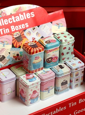 复古迷你铁盒蛋糕盒摆件