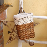 Американская декоративная декоративная корзина Willow Basket Wanging Clork Basket Home Mandmade