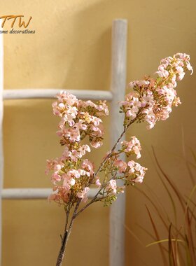 复古丁香花艺术布景摆件