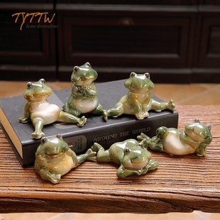 饰 饰可爱青蛙花园装 朋友送礼 杂货装 田园动物庭院创意桌面摆件