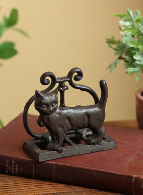 北欧简约复古铸铁纸巾架