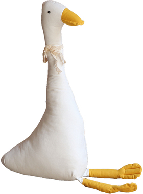 暖暖的萌萌可爱小白鸭 布艺摆件 礼物