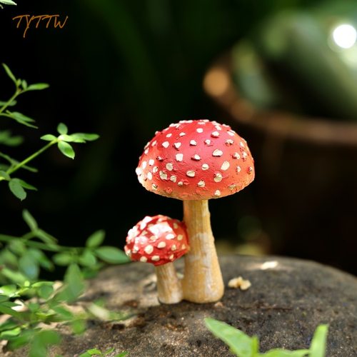 仿真蘑菇多肉花盆点缀装饰品摆件