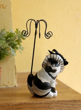 创意小猫咪首饰架摆件