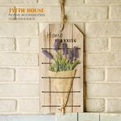 仿真HOME薰衣草花艺餐厅留言板家居装 饰品墙面壁饰