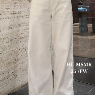 HUMSMR C1562 冬上新灯芯绒高腰洋气百搭显瘦休闲裤