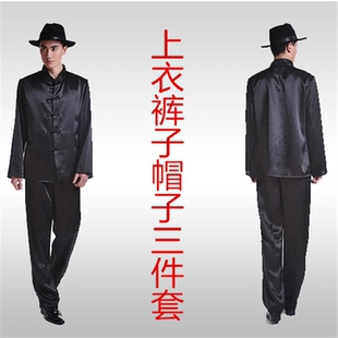 汉奸服装二狗子狗腿子表演服装翻译官演出服黑土匪斧头帮民国服饰