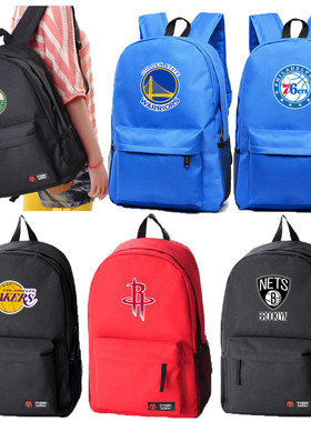 勇士湖人快船雄鹿篮网书包帆布 詹姆斯欧文库里科比篮球背包双肩