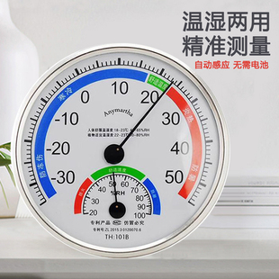TH101B家用温度计室内干温湿度计高精度大棚壁挂式药房工业Anymrt