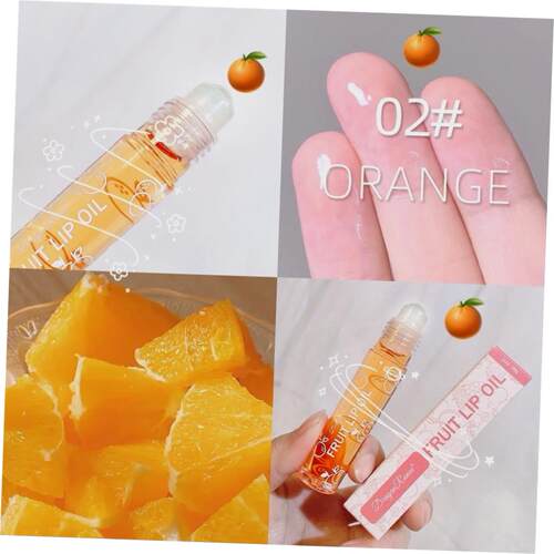 Fruit Roll-On Lip Balm Lip Makeup Primer Moisturizing Clear