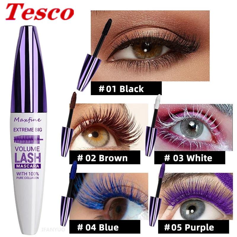 Mascara 睫毛膏 5D Fiber Colorful Eyelashes Makeup Cosmetics