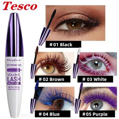 Mascara 睫毛膏 5D Fiber Colorful Eyelashes Makeup Cosmetics