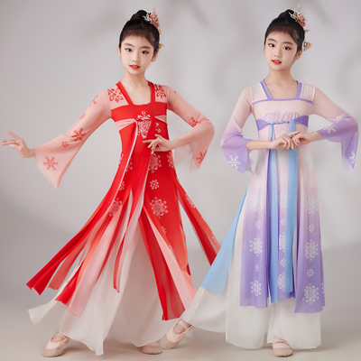 女中国风古典舞飘逸表演服