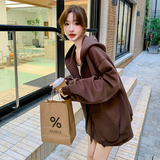 秋季新款连帽卫衣外套女宽松显瘦休闲短裤两件套6031P155K218，女装套装/套裙，维壹