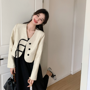 新中式国风春秋女2025新款时尚洋气减龄爆款轻熟吊带裙图片
