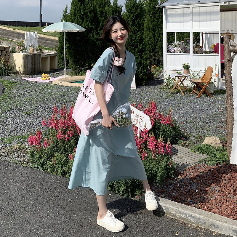 【主推款不断货】初恋系连衣裙夏显瘦泡泡袖中长裙-5025P105K168,女装连衣裙,维壹