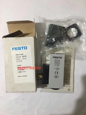 全新原装FESTO费斯托PEV-1/4-B 10773压力开关现货销售