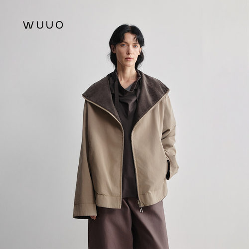 WUUO两面穿纯棉灯芯绒外套女