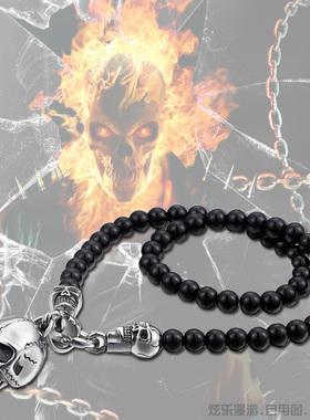 小众骷髅头夸张挂件钛钢吊坠项链