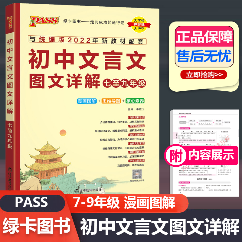 2023PASS绿卡初中文言文图文详解