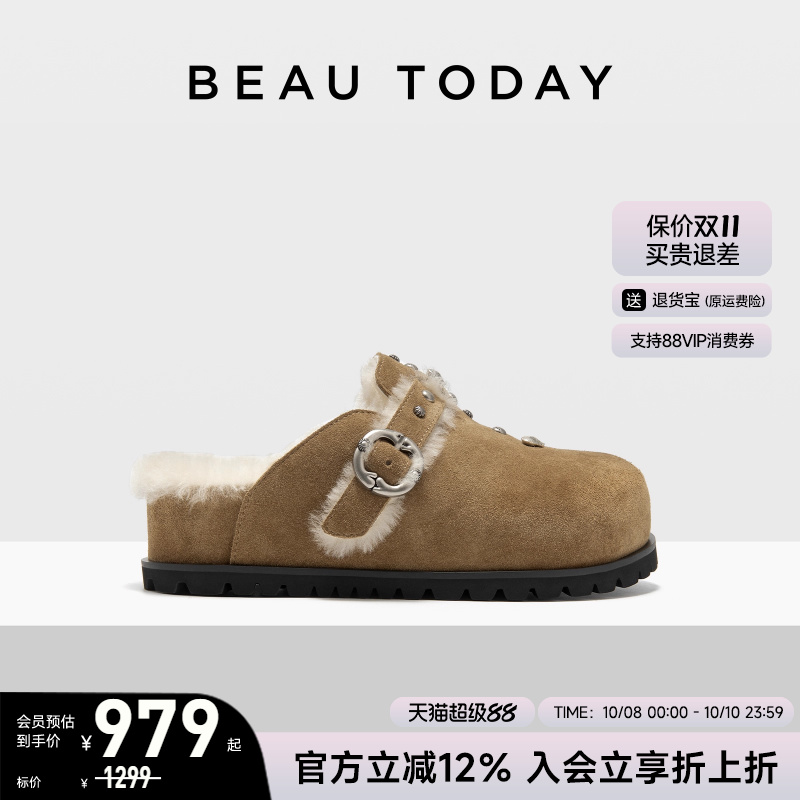 beautoday勃肯鞋法式厚底