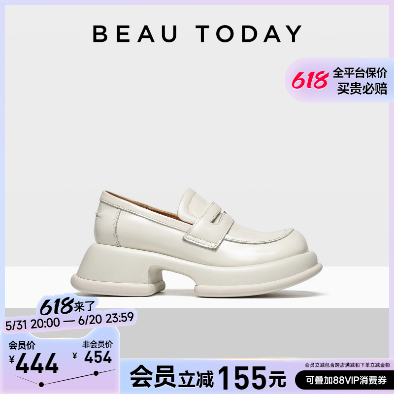 BeauToday新款厚底乐福鞋