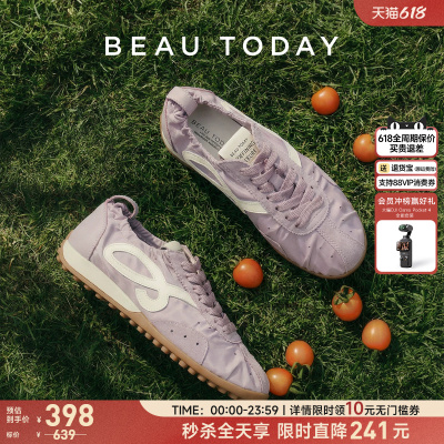 BeauToday复古德训鞋女新款